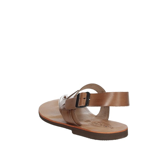 Salento Shoes Flat Sandals Brown P13