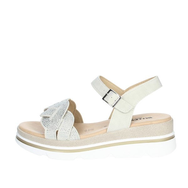 Valleverde Shoes Platform Sandals Silver 55532