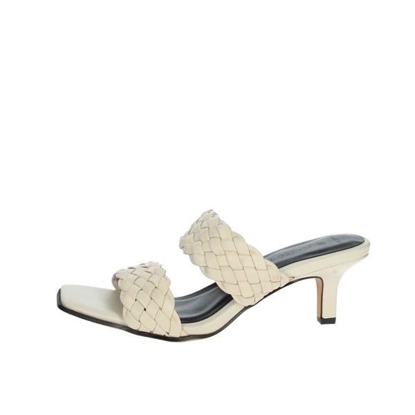 Marco Tozzi Shoes Heeled Slippers Creamy white 2-27243-28