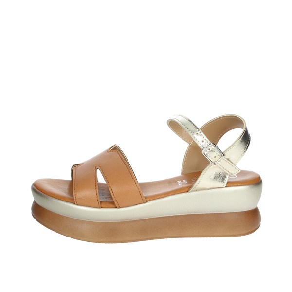 Cinzia Soft Shoes Platform Sandals Brown leather IAF273284PL