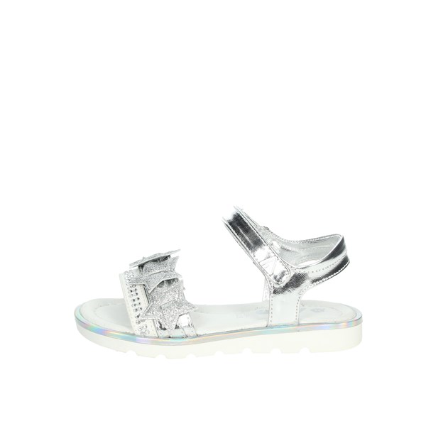 Asso Shoes Flat Sandals Silver AG-13523