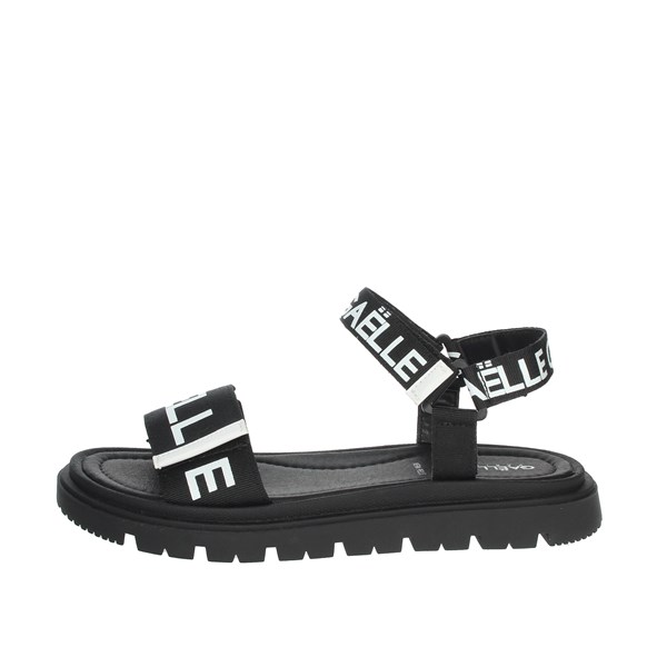 Gaelle Paris Shoes Flat Sandals Black G-1450