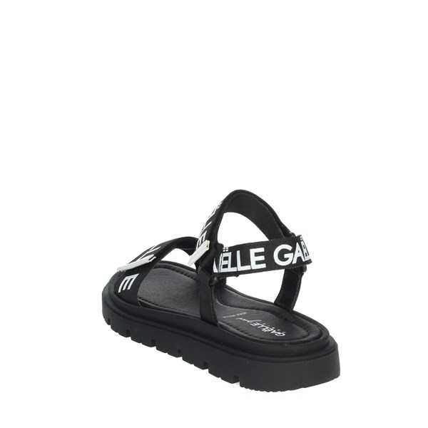Gaelle Paris Shoes Flat Sandals Black G-1450