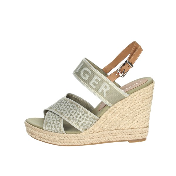 Tommy Hilfiger Shoes Platform Sandals Dark Green FW0FW06355