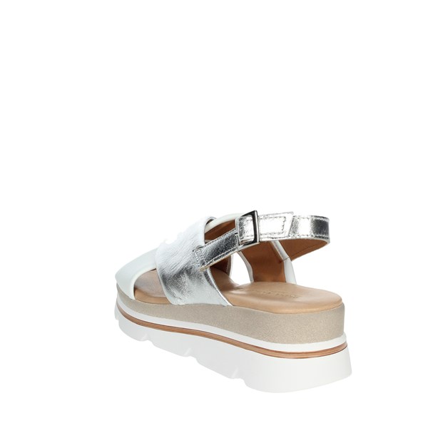 Elisa Conte Shoes Platform Sandals White/Silver G92