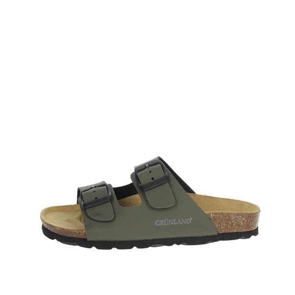 Grunland Shoes Flat Slippers Dark Green CB1462-40