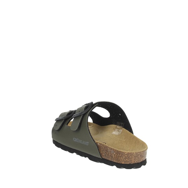 Grunland Shoes Flat Slippers Dark Green CB1462-40