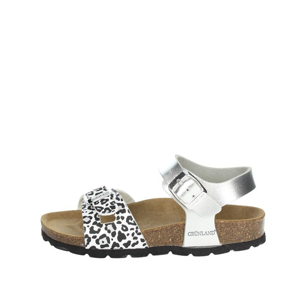 Grunland Shoes Flat Sandals Silver SB1525-40