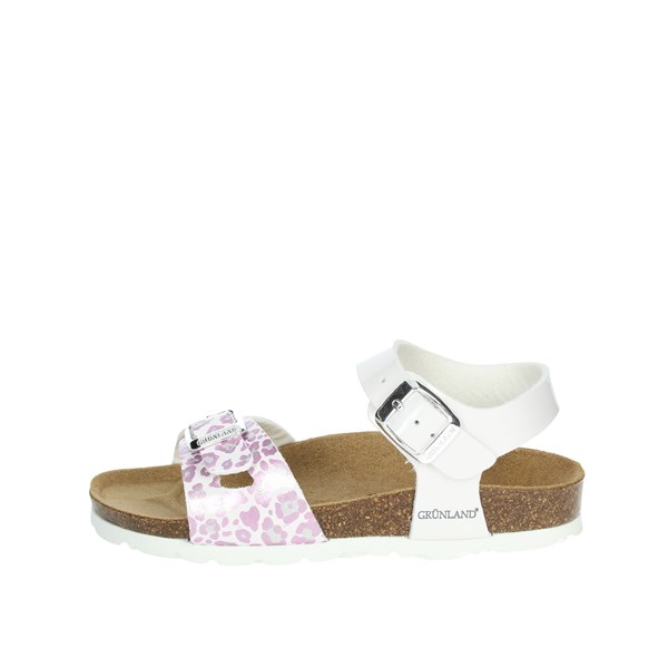 Grunland Shoes Flat Sandals White/Pink SB1525-40