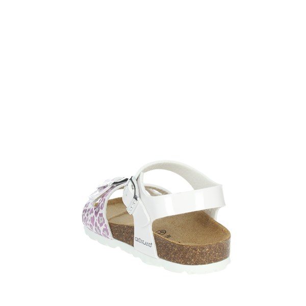 Grunland Shoes Flat Sandals White/Pink SB1525-40