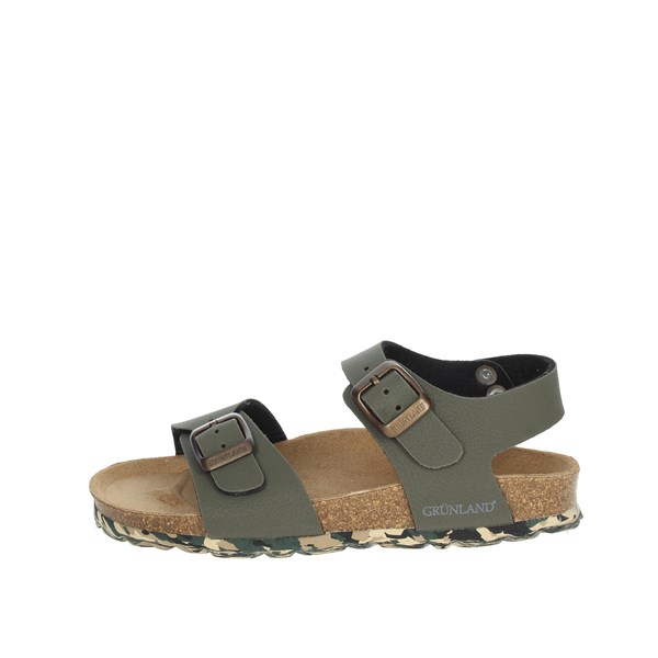 Grunland Shoes Flat Sandals Dark Green SB1644-40