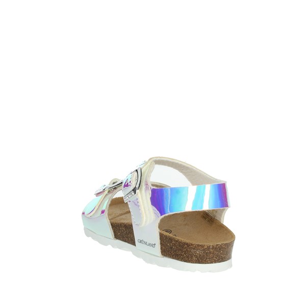 Grunland Shoes Flat Sandals Silver SB1833-40