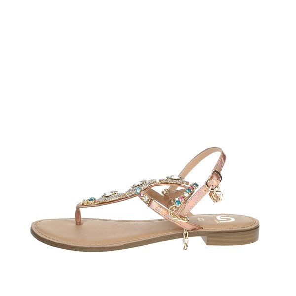 Gold & Gold Shoes Flat Sandals Light dusty pink GL677