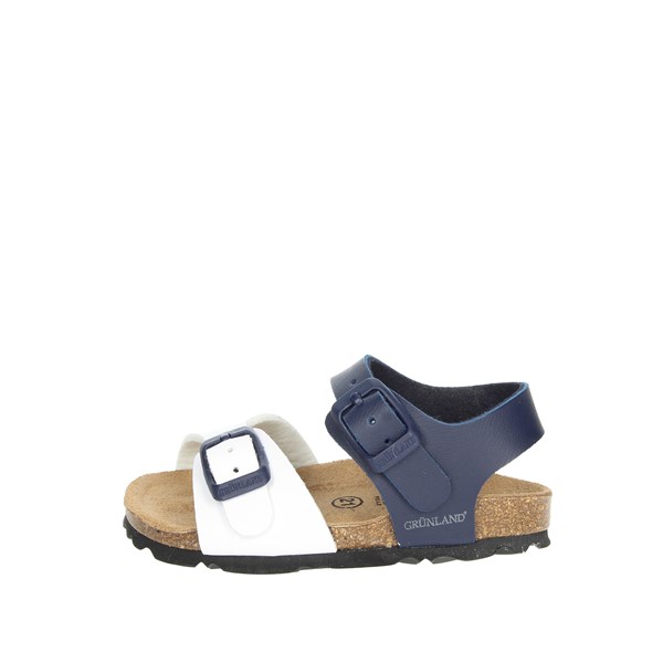 Grunland Shoes Flat Sandals White/Blue SB0027-40