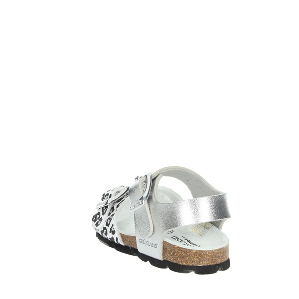 Grunland Shoes Flat Sandals Silver SB0750-40