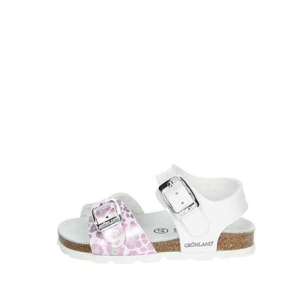 Grunland Shoes Flat Sandals White/Pink SB0750-40