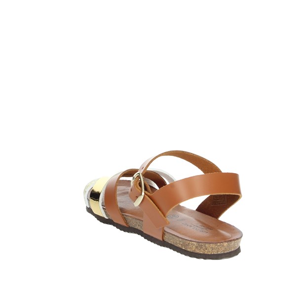 Grunland Shoes Flat Sandals Brown leather SB0782-40