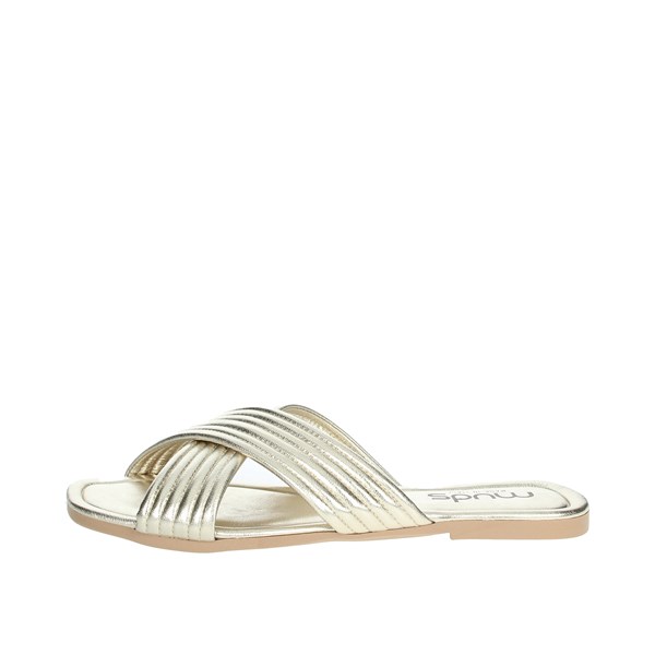 Muds Shoes Flat Slippers Platinum  ART 9
