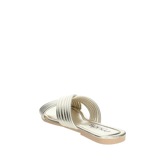 Muds Shoes Flat Slippers Platinum  ART 9