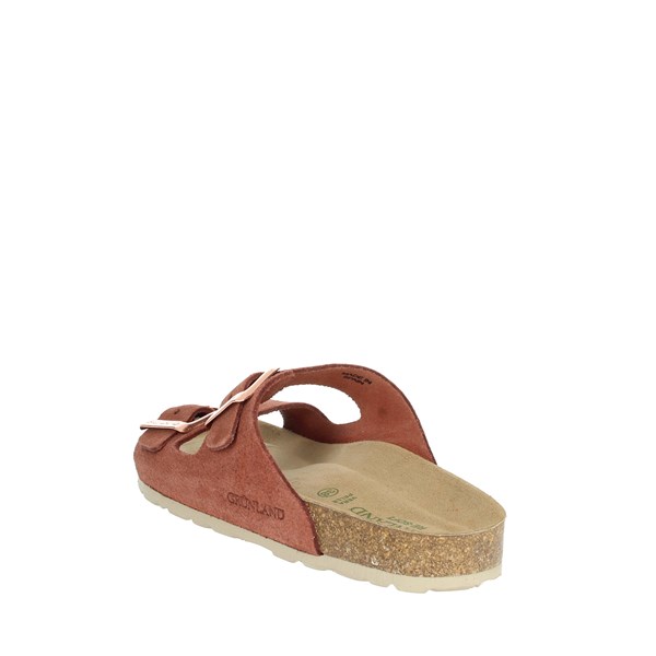 Grunland Shoes Flat Slippers Brick-red CB2631-70