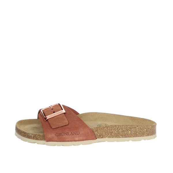 Grunland Shoes Flat Slippers Brick-red CB2633-70