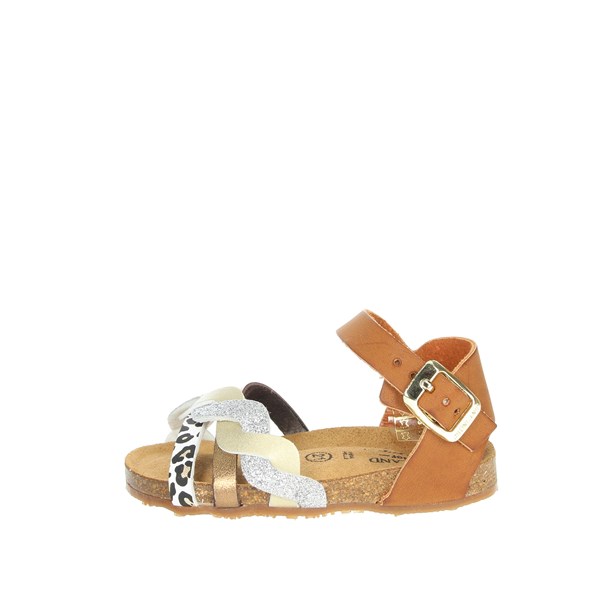 Grunland Shoes Flat Sandals Brown leather SB1813-40
