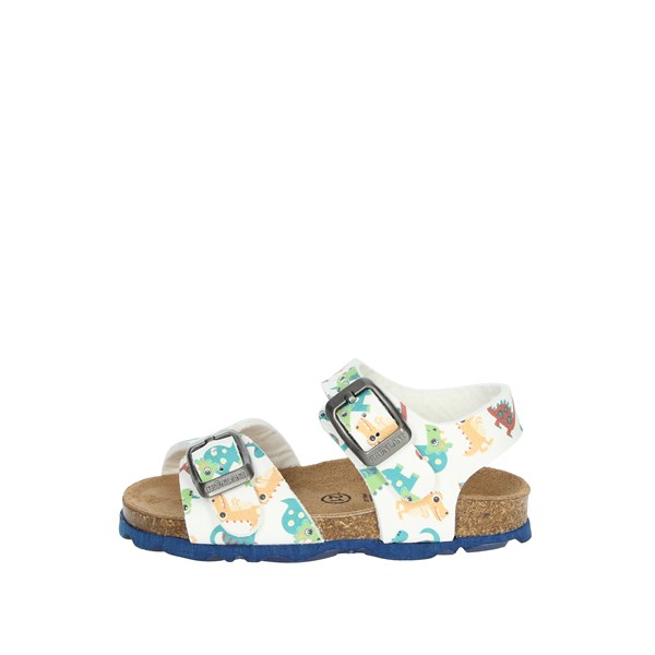 Grunland Shoes Flat Sandals White/Blue SB0743-40
