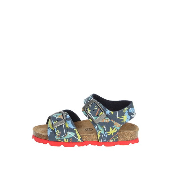 Grunland Shoes Flat Sandals Blue/Red SB0745-40