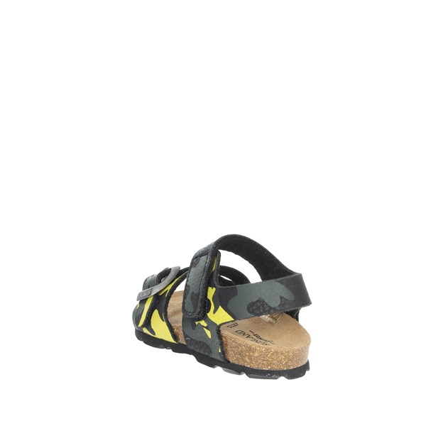 Grunland Shoes Flat Sandals Black/Yellow SB1786-40