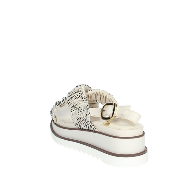 Laura Biagiotti Shoes Platform Sandals Creamy white 7657