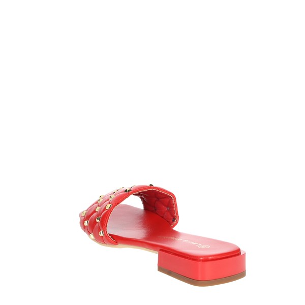 Laura Biagiotti Shoes Flat Slippers Red 7556