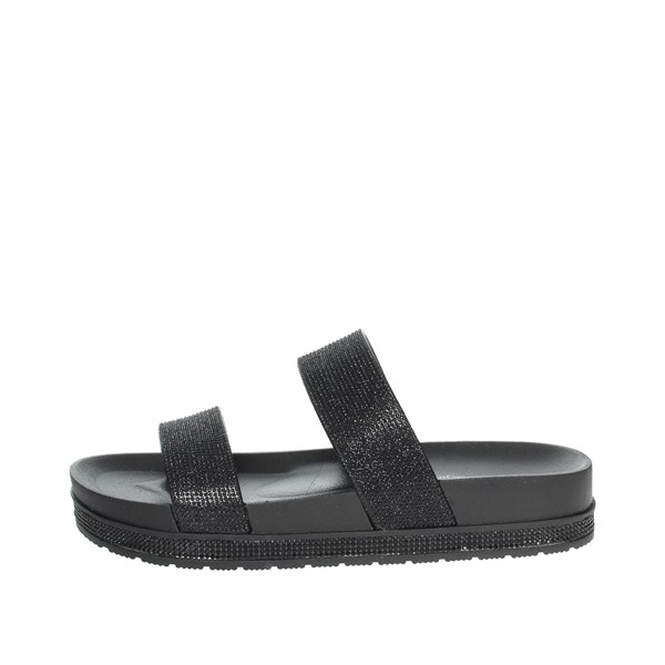 Laura Biagiotti Shoes Platform Slippers Black 7716