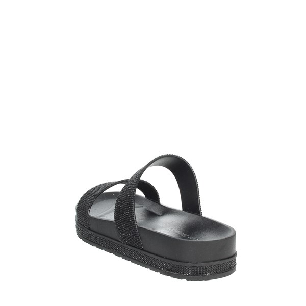 Laura Biagiotti Shoes Platform Slippers Black 7716