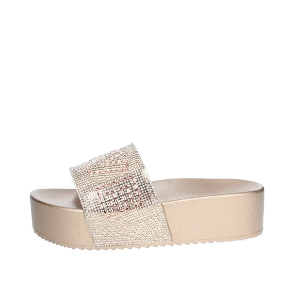Keys Shoes Platform Slippers Light dusty pink K-6550