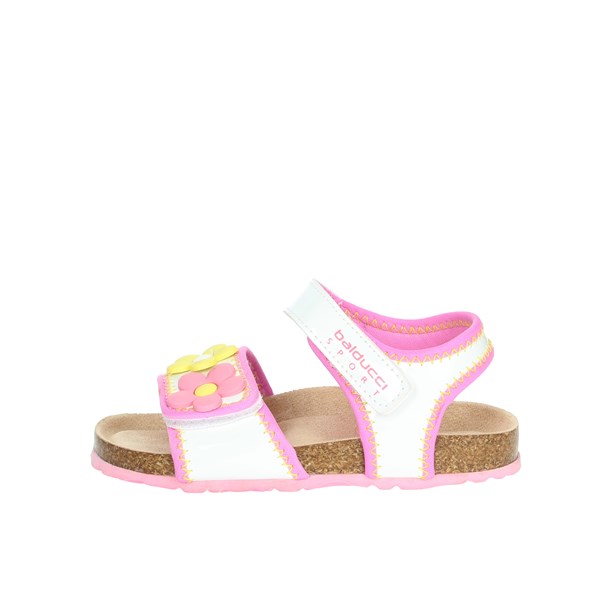 Balducci Sport Shoes Flat Sandals White/Pink BS3526
