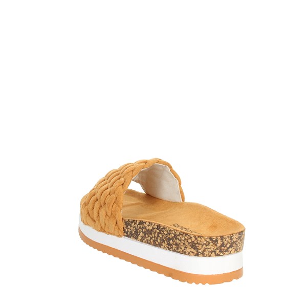 Laura Biagiotti Shoes Platform Slippers Brown leather 7692