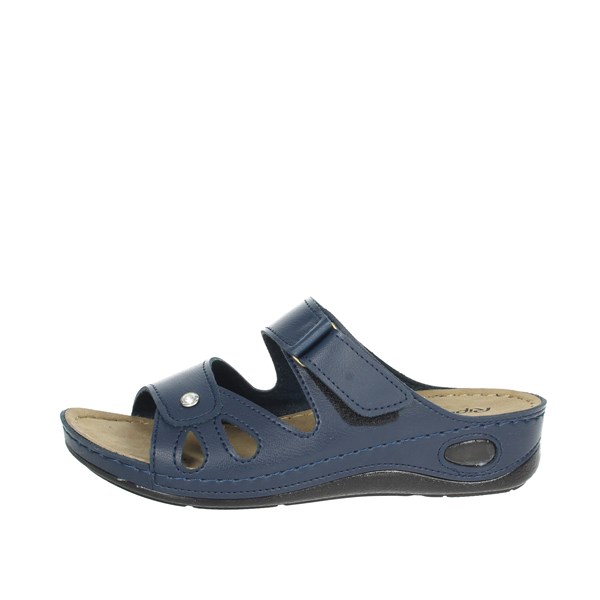 Riposella Shoes Flat Slippers Blue 15007
