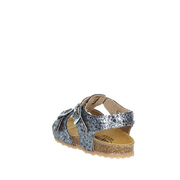 Plakton Shoes Flat Sandals Charcoal grey PIZZI 865039