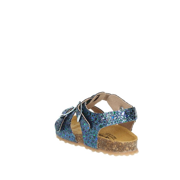 Plakton Shoes Flat Sandals Blue PIZZI 865039