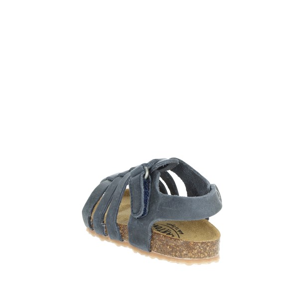 Plakton Shoes Flat Sandals Blue PADOVA 855381