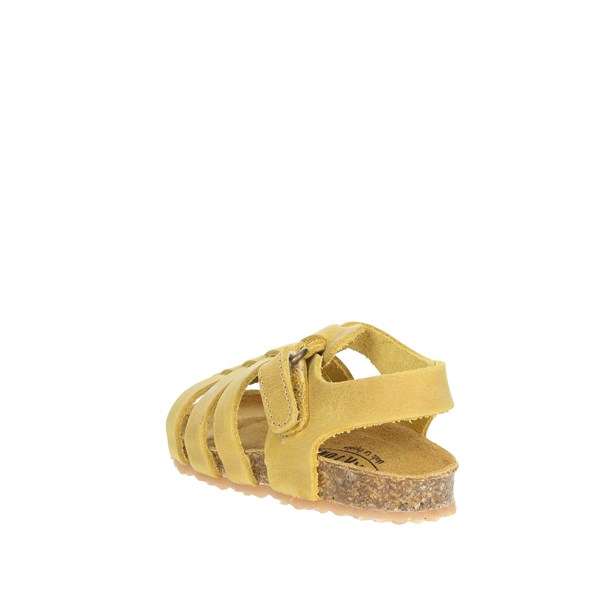 Plakton Shoes Flat Sandals Mustard PADOVA 855381