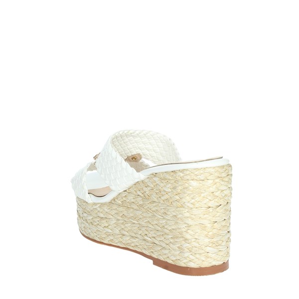Silvian Heach Shoes Platform Slippers White SHS812