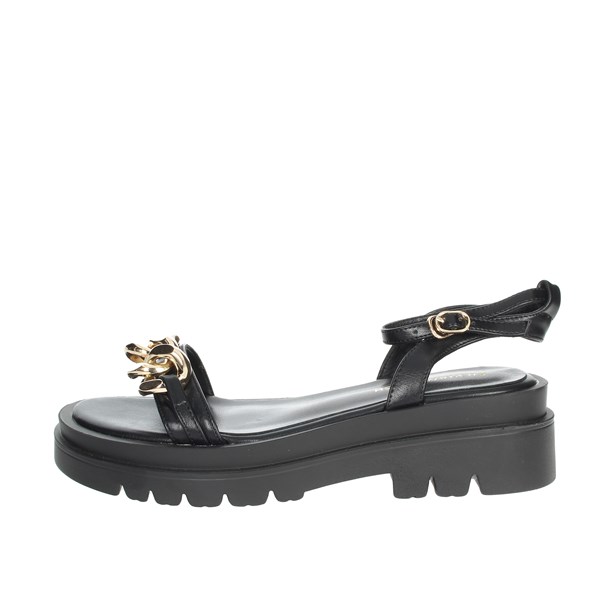 Silvian Heach Shoes Flat Sandals Black SHS635