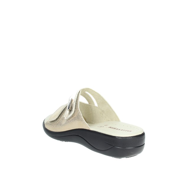 Valleverde Shoes Flat Slippers Platinum  022-8