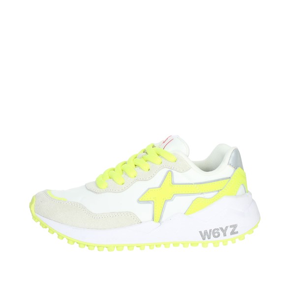 W6yz Shoes Sneakers White/Yellow/ Fluo 0012015424.05.1N40