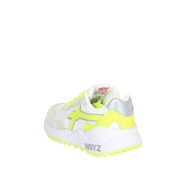 W6yz Shoes Sneakers White/Yellow/ Fluo 0012015424.05.1N40