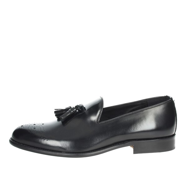Herman Scott Shoes Moccasin Black 603