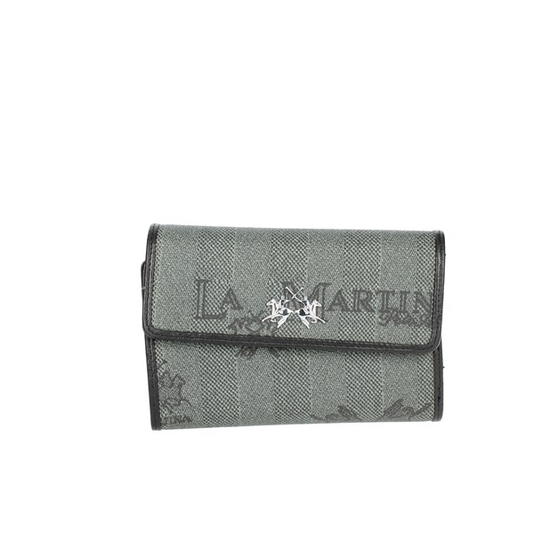 La Martina Accessories Wallet Grey/Black 315.020