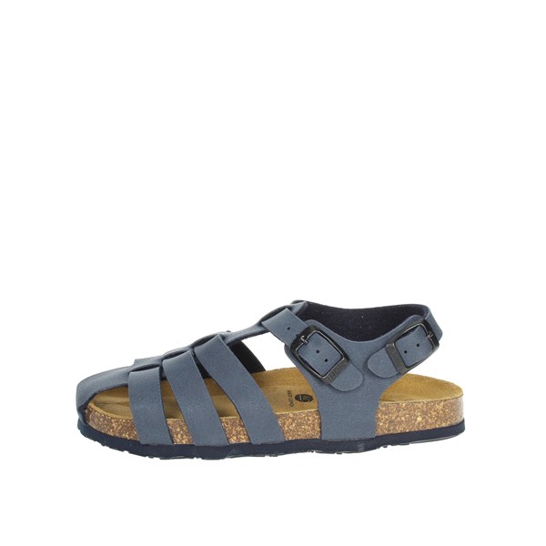 Plakton Shoes Flat Sandals Blue LOULOU 125096