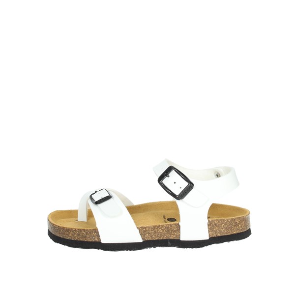Plakton Shoes Flat Sandals White ZOMBAY 131004